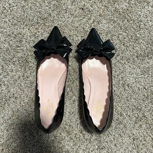 Kate Spade kitten heels with bow